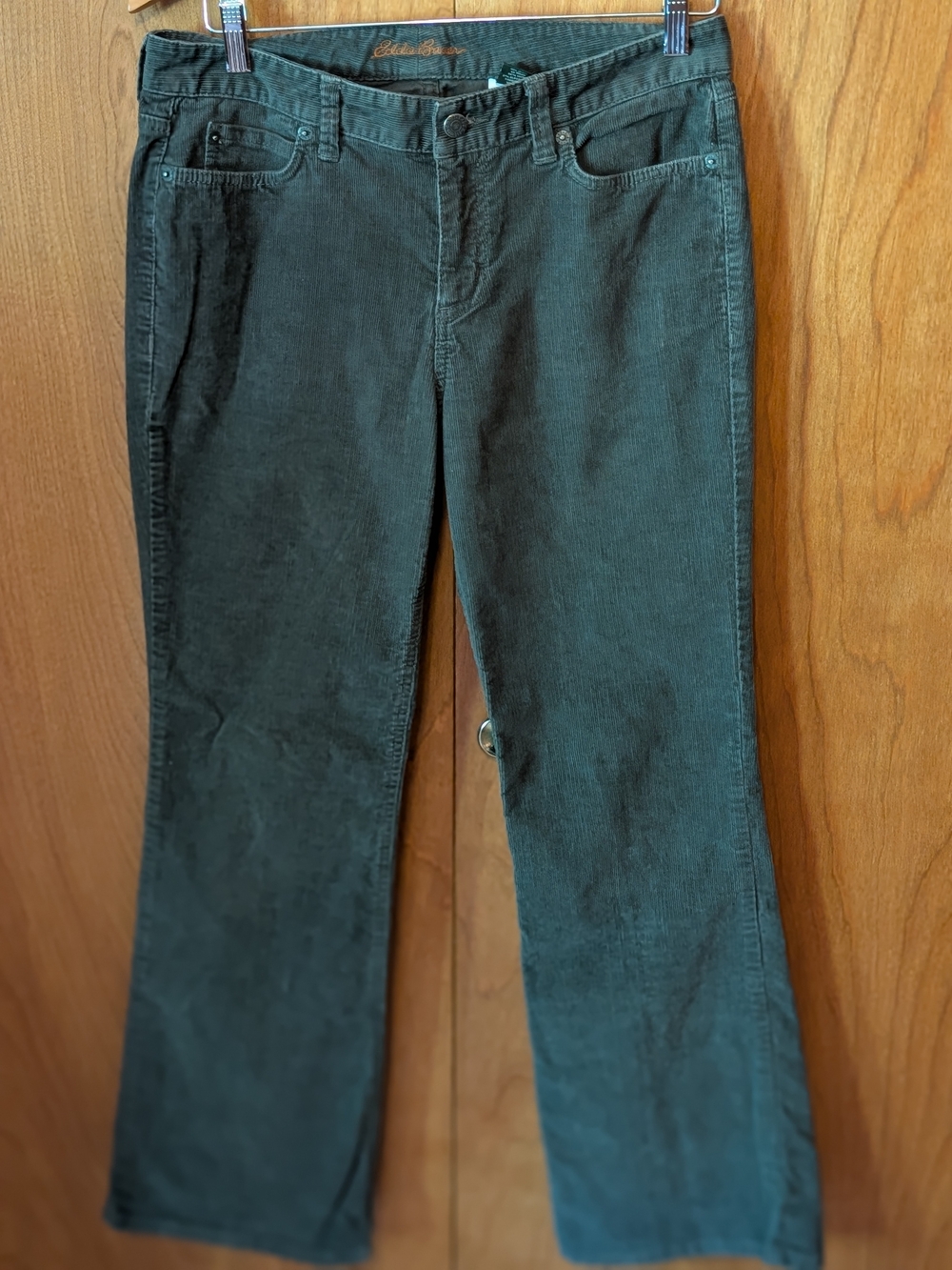 Eddie Bauer Corduroy Boot Cut Jeans in Medium Brown